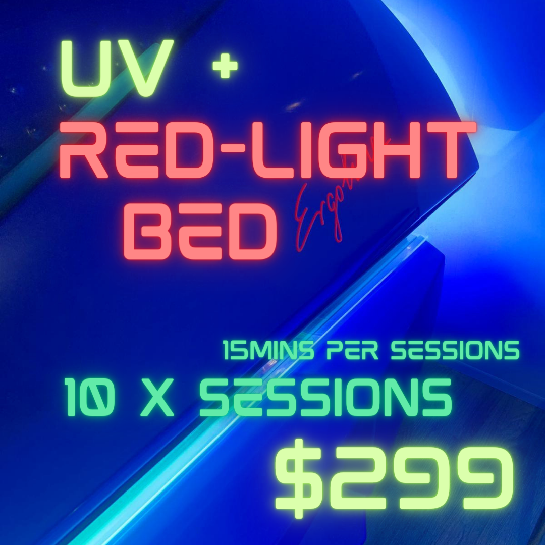 15 mins Redlight and Sunbed combo Machine 10 sessions